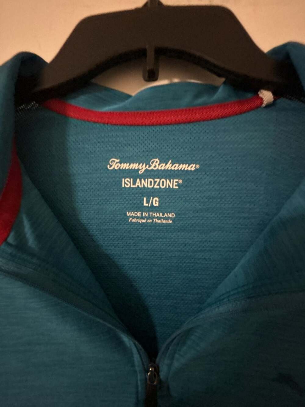 Tommy Bahama Islandzone 1/4 Zip Pullover Size L Blue
